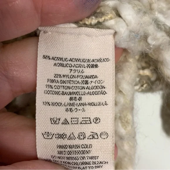 Free People Linus Loose Knit Striped Sweater size XS - Picture 5 of 6